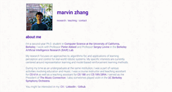 Desktop Screenshot of marvinzhang.com