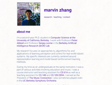 Tablet Screenshot of marvinzhang.com